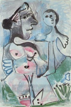 Venus et Amour 1967 Cubist Oil Paintings